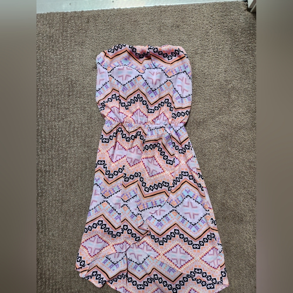 Express Geometric High Lo Dress